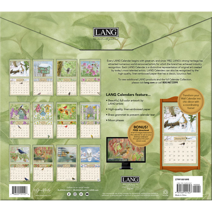 2027 Lang Calendar Birds in the Garden by Jane Shasky