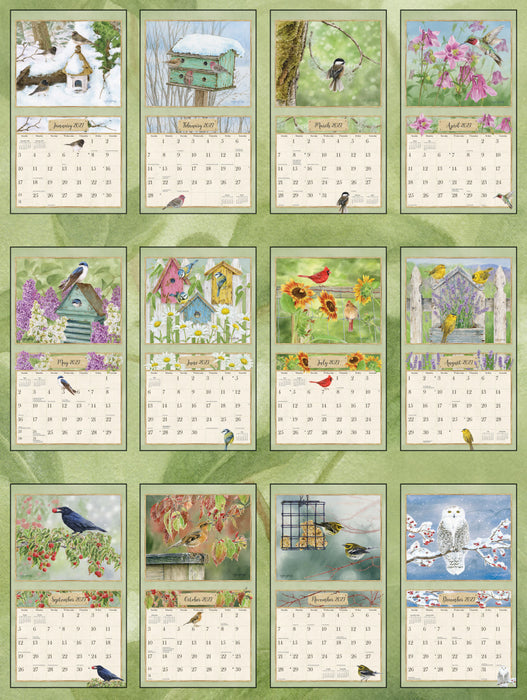 2027 Lang Calendar Birds in the Garden by Jane Shasky