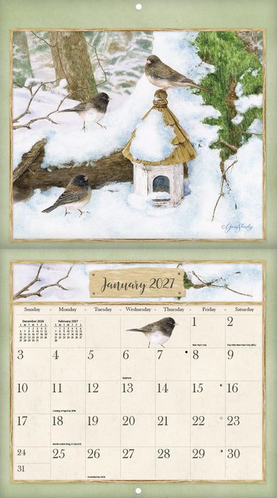 2027 Lang Calendar Birds in the Garden by Jane Shasky