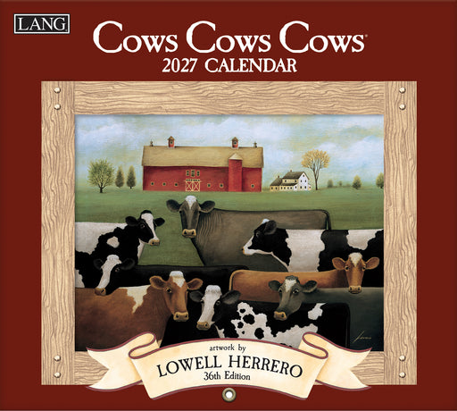 2027 Lang Calendar Cows Cows Cows by Lowell Herrero