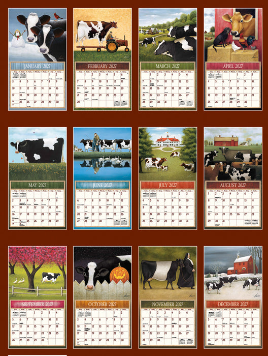 2027 Lang Calendar Cows Cows Cows by Lowell Herrero