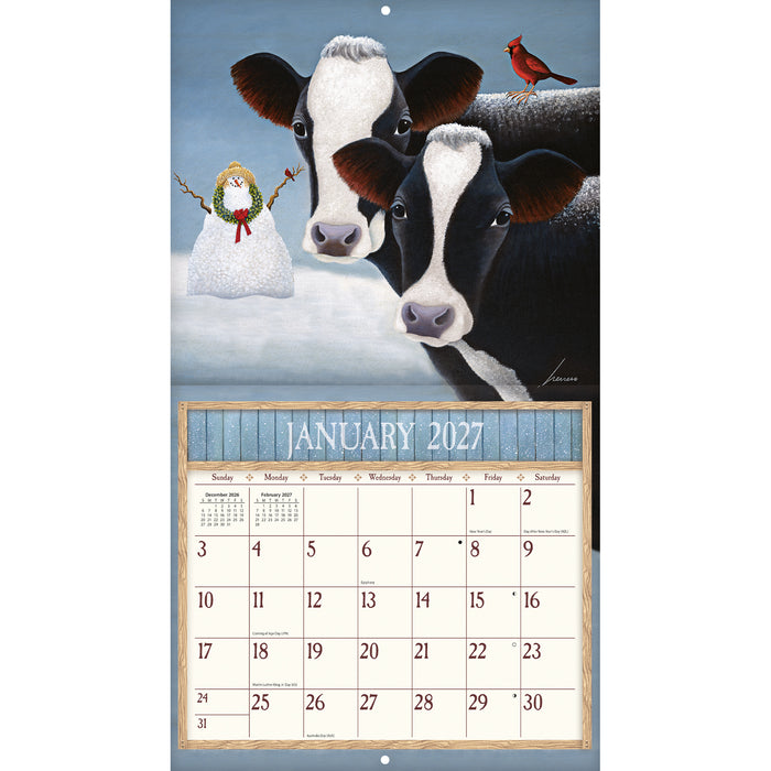 2027 Lang Calendar Cows Cows Cows by Lowell Herrero