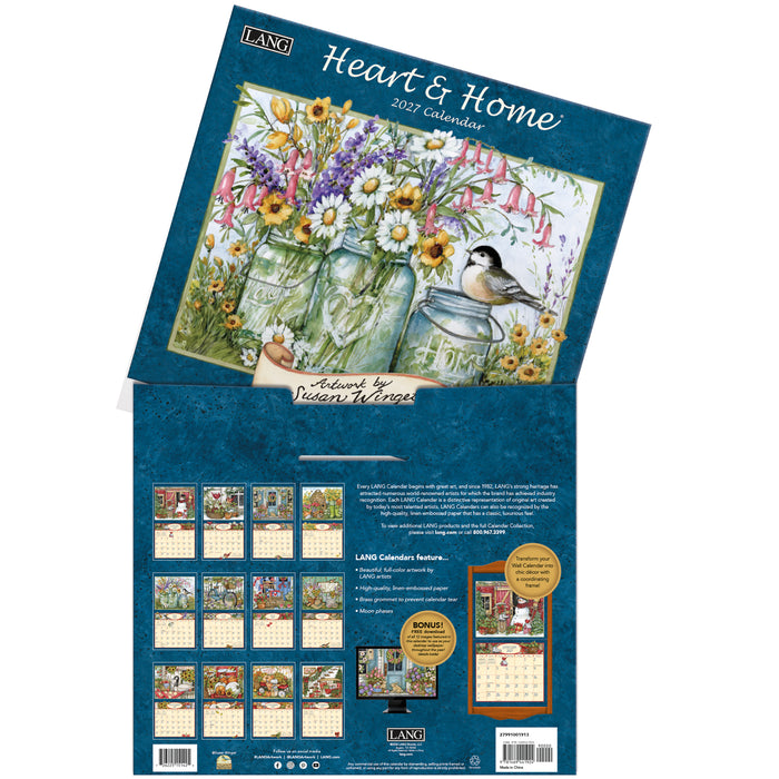 2027 Lang Calendar Heart and Home by Susan Winget