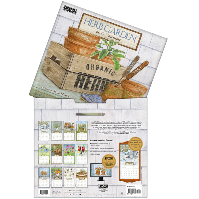 2027 Lang Calendar Herb Garden by Jane Shasky
