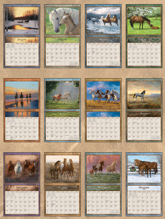 2027 Lang Calendar Horses in the Mist by Persis Clayton and Chris Cummings