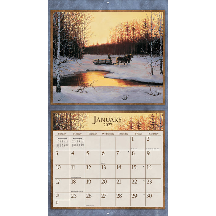 2027 Lang Calendar Horses in the Mist by Persis Clayton and Chris Cummings