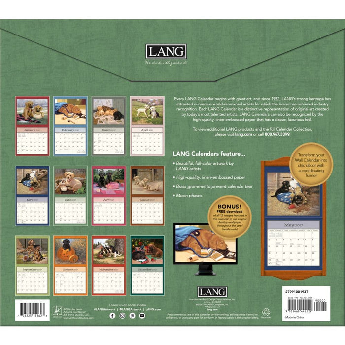 2027 Lang Calendar Puppy by Jim Lamb