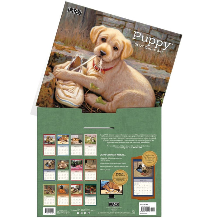 2027 Lang Calendar Puppy by Jim Lamb