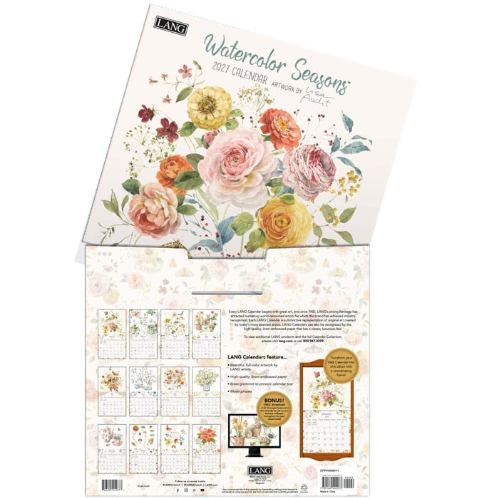 2027 Lang Calendar Watercolour Seasons by Lisa Audit