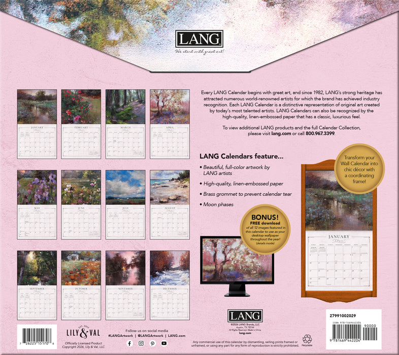 2027 Lang Calendar Soft Escapes by Valerie McKeehon