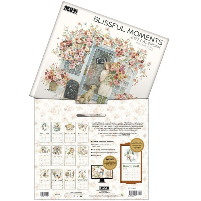 2027 Lang Calendar Blissful Moments by Lisa Audit