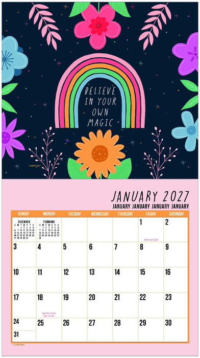 2027 Legacy Calendar Live Laugh Love by Louise Carey
