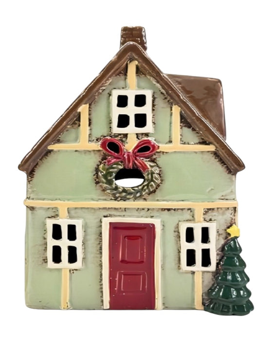 Cottage Tealight - Xmas Green House