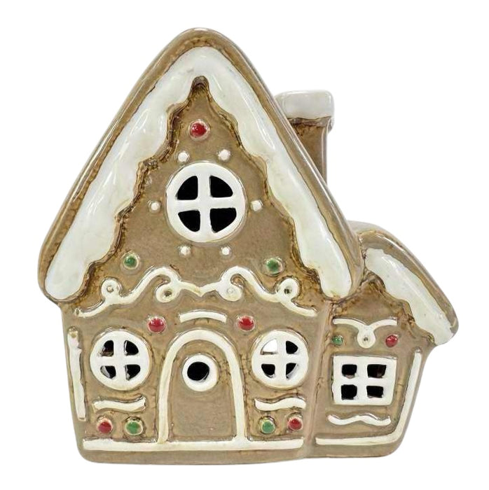 Cottage Tealight - Xmas Double Gingerbread House