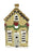 Cottage Tealight - Xmas House Yellow