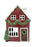 Cottage Tealight - Xmas House with Garland