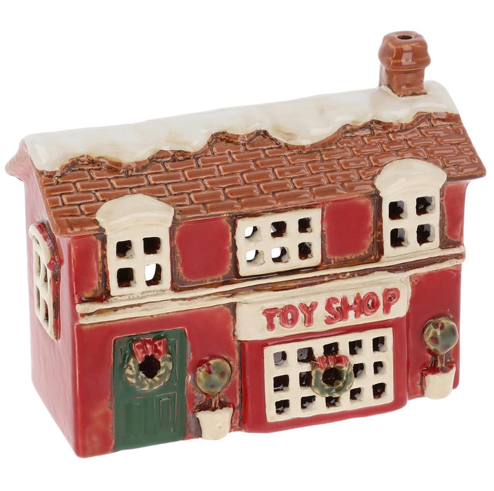 Cottage Tealight - Xmas Toy Shop