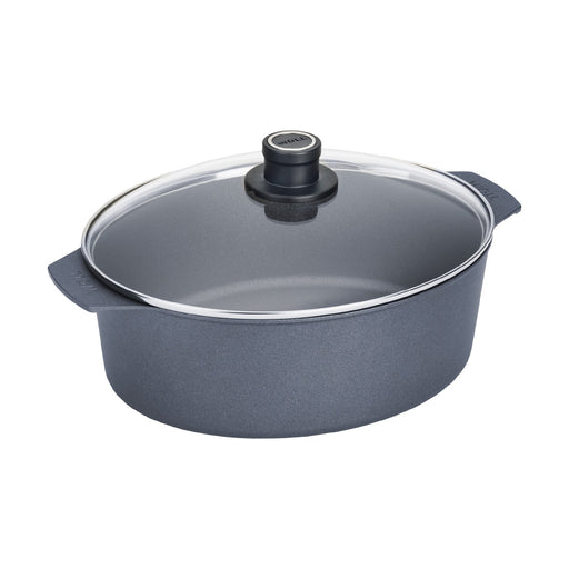 WOLL Diamond Lite Fix Handle Induction Oval Roast 31x26cm 6L With Lid Gift Boxed