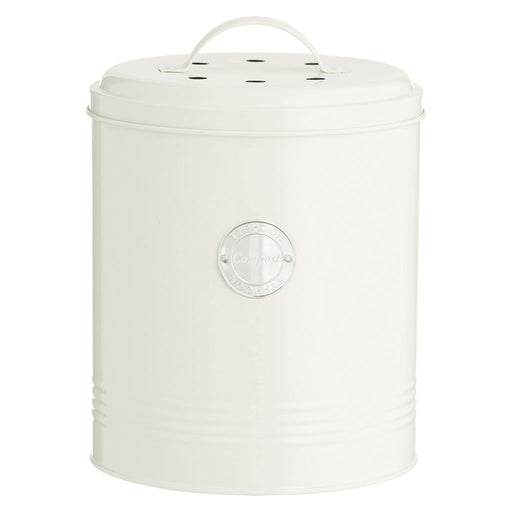 Typhoon Living Compost Caddy 2.5lt - Cream
