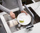 Edge Dish Brush with Sink Rest - Grey