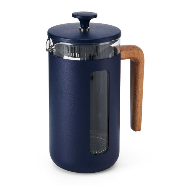 La Cafetiere Pisa Wood Handle 8 Cup - Navy