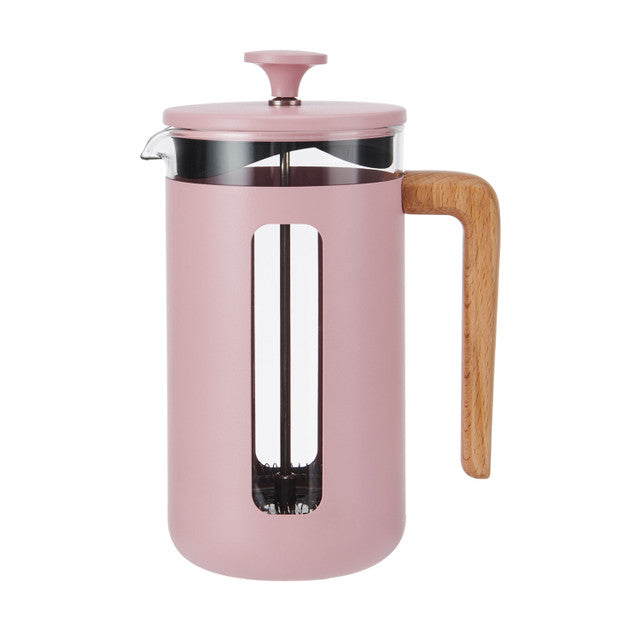 La Cafetiere Pisa Wood Handle 8 Cup - Pink