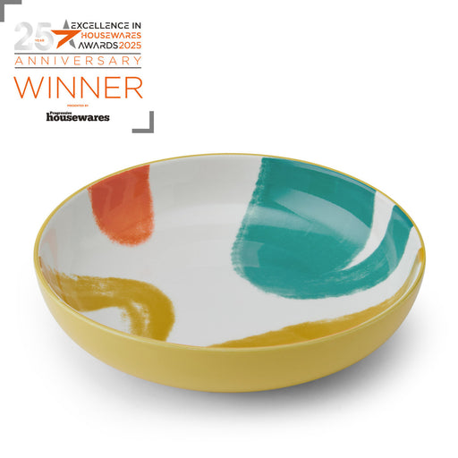 Mikasa Coupe Bowl 21cm - Yellow Abstract