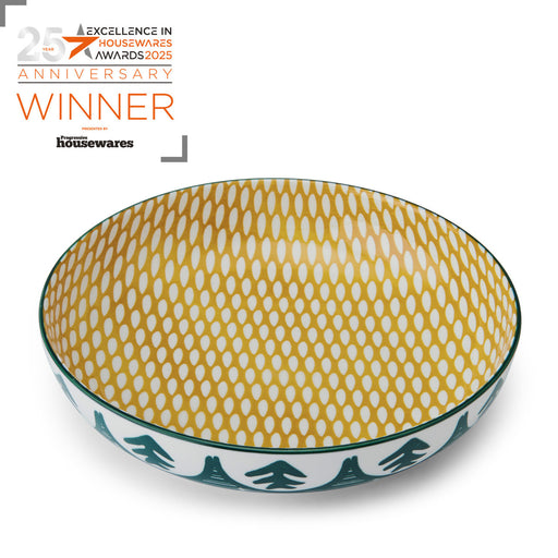 Mikasa Coupe Bowl 21cm - Green Leaf