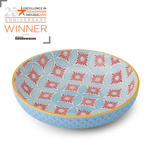Mikasa Coupe Bowl 21cm - Blue Mosaic