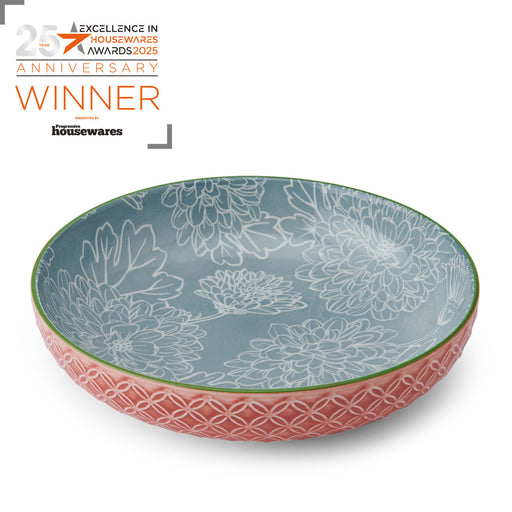 Mikasa Coupe Bowl 21cm - Grey Floral