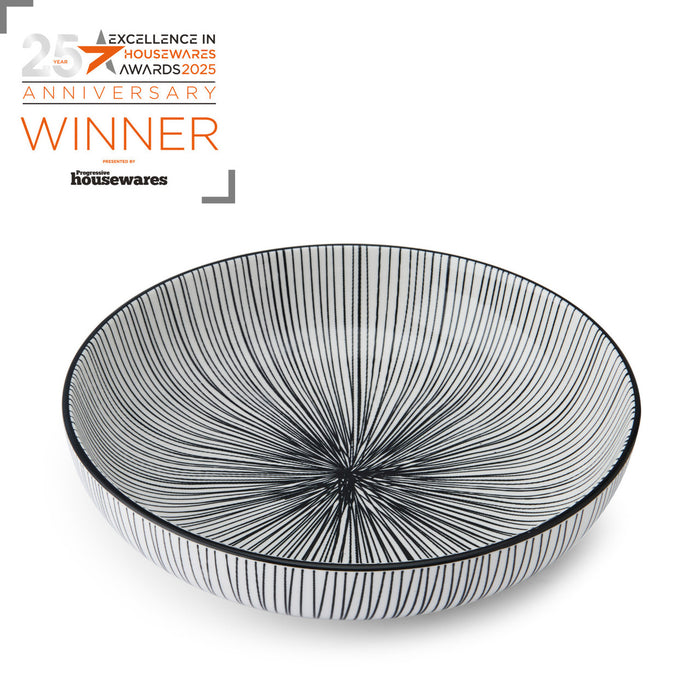 Mikasa Coupe Bowl 21cm - Black Stripe