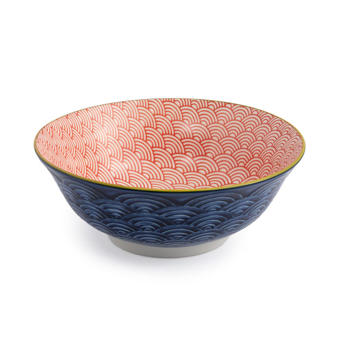 Mikasa Ramen Bowl 21cm - Blue Red Arc