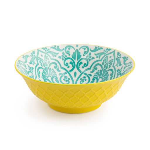 Mikasa Ramen Bowl 21cm - Yellow & Blue Geometric