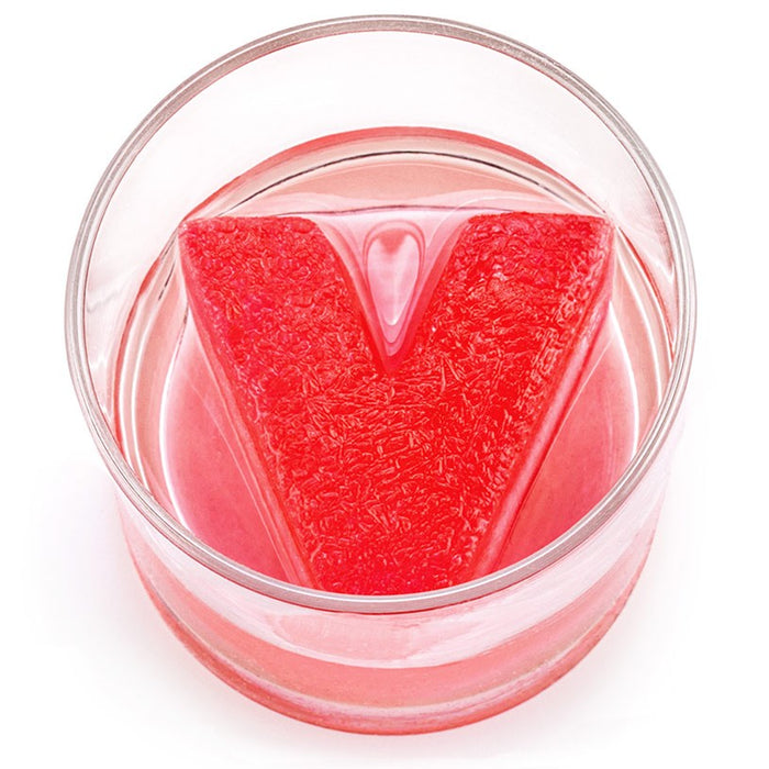Drinks Plinks Silicone Ice Tray - Letter V is for Vodka - Kitchen Antics