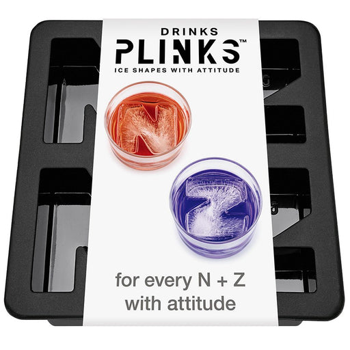 Drinks Plinks Silicone Ice Tray - Letter N + Z - Kitchen Antics