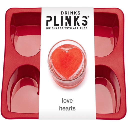 Drinks Plinks Silicone Ice Tray - Love Hearts - Kitchen Antics