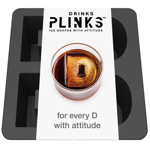 Drinks Plinks Silicone Ice Tray - Letter D - Kitchen Antics