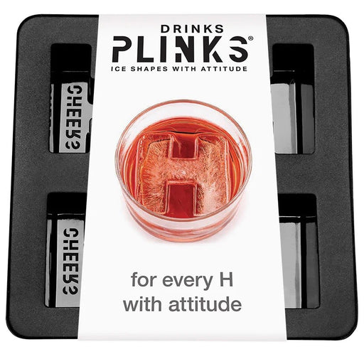 Drinks Plinks Silicone Ice Tray - Letter H - Kitchen Antics