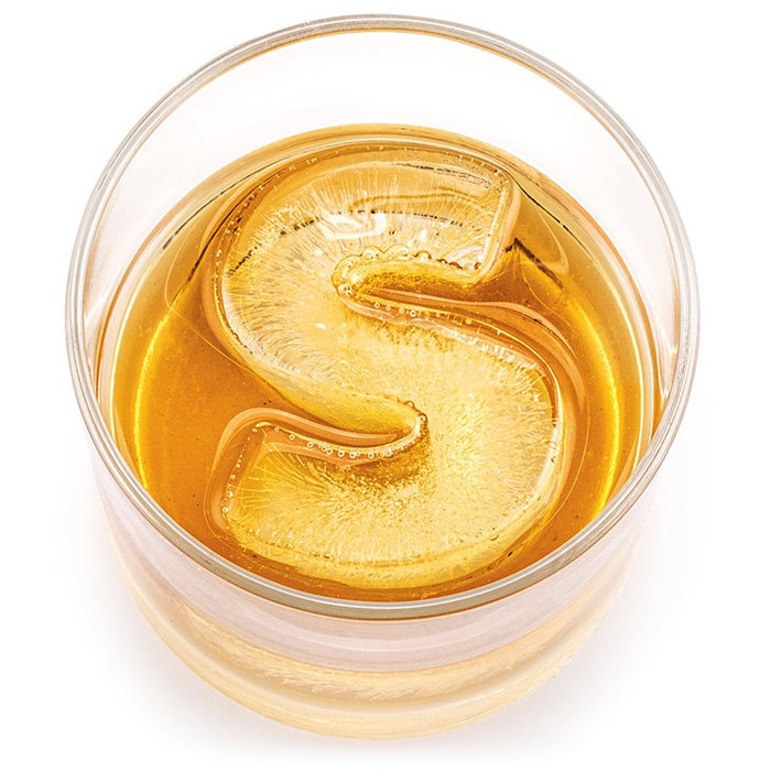 Drinks Plinks Silicone Ice Tray - Letter S is for Scotch