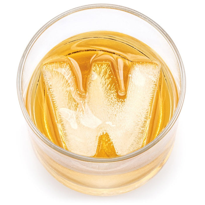 Drinks Plinks Silicone Ice Tray - Letter W