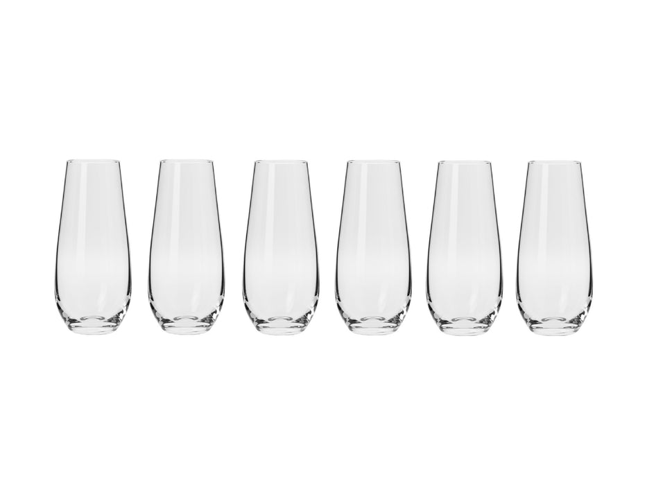 Krosno Harmony Stemless Flute 230ML 6 Gift Boxed