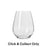 Krosno Harmony Stemless Wine Glass 400ML 6pc Gift Boxed