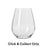 Krosno Harmony Stemless Wine Glass 540ML 6pc Gift Boxed