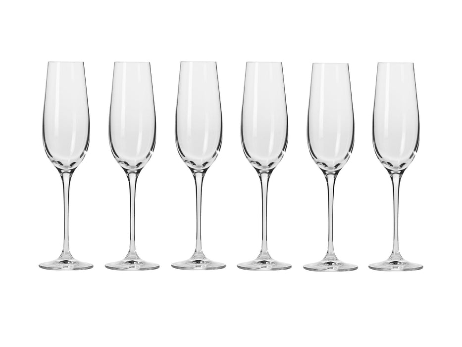 Krosno Harmony Champagne Flute 180ML 6pc Gift Boxed