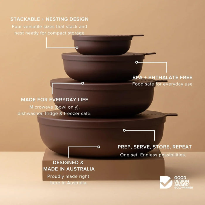 Styleware Nesting Bowl Set of 4 - Cocoa
