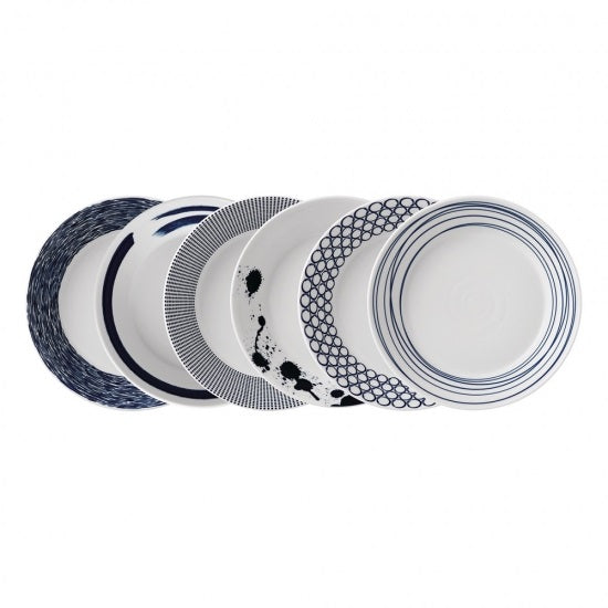 Royal Doulton Pacific Bowls 22cm Set of 6 - Blue