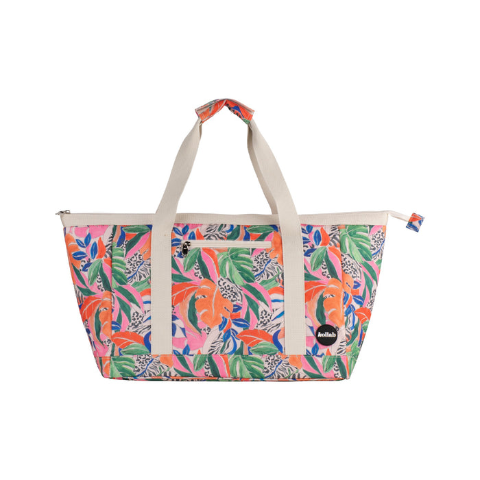 Kollab Insulated Tote Bag - Leopard Tropics