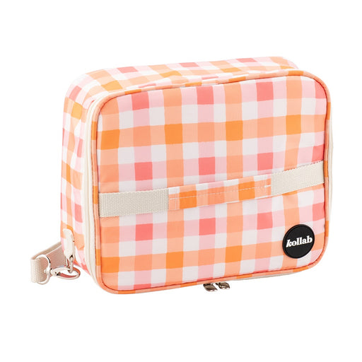 Kollab Bento Bag - Watermelon Peach Check