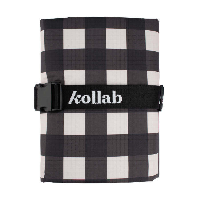 Kollab Picnic Mat - Black Check