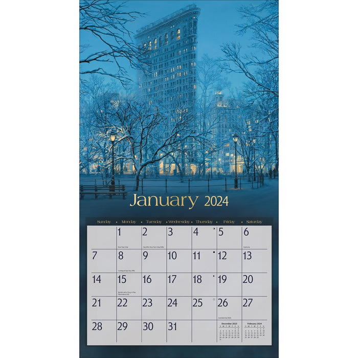 2024 Lang Calendar Around The World by Evgeny Lushpin - Kitchen Antics